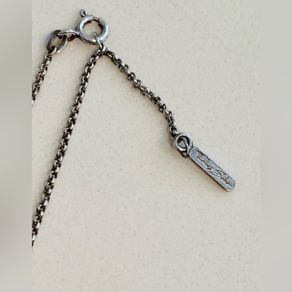 Thomas Sabo Sterling Silver Crystal & Mother of Pearl MOP Pendant Necklace - Picture 3 of 7